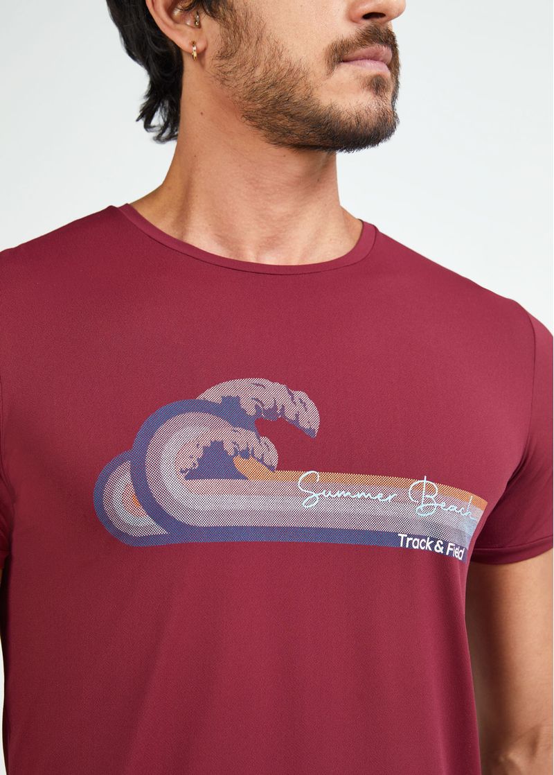 Camiseta Masculina Manga Curta Thermodry Ondas