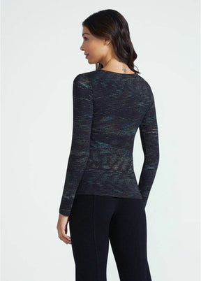 Camiseta Feminina Manga Longa Estampada