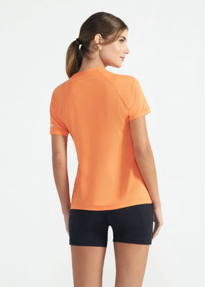 Camiseta Feminina Manga Curta Uv Mesh
