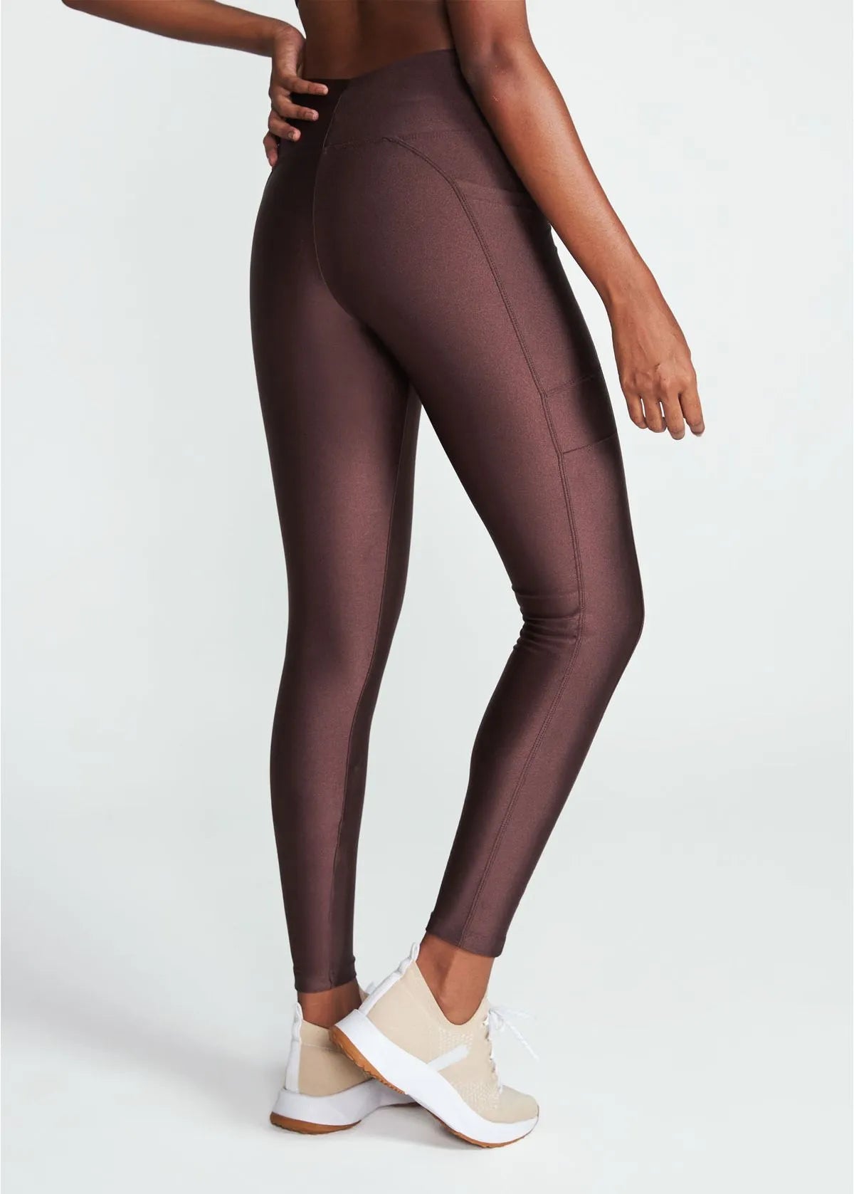 Calça Legging Feminina Bolsos Brilho