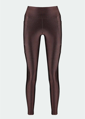 Calça Legging Feminina Bolsos Brilho