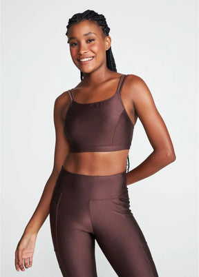 Top Feminino Tiras Brilho