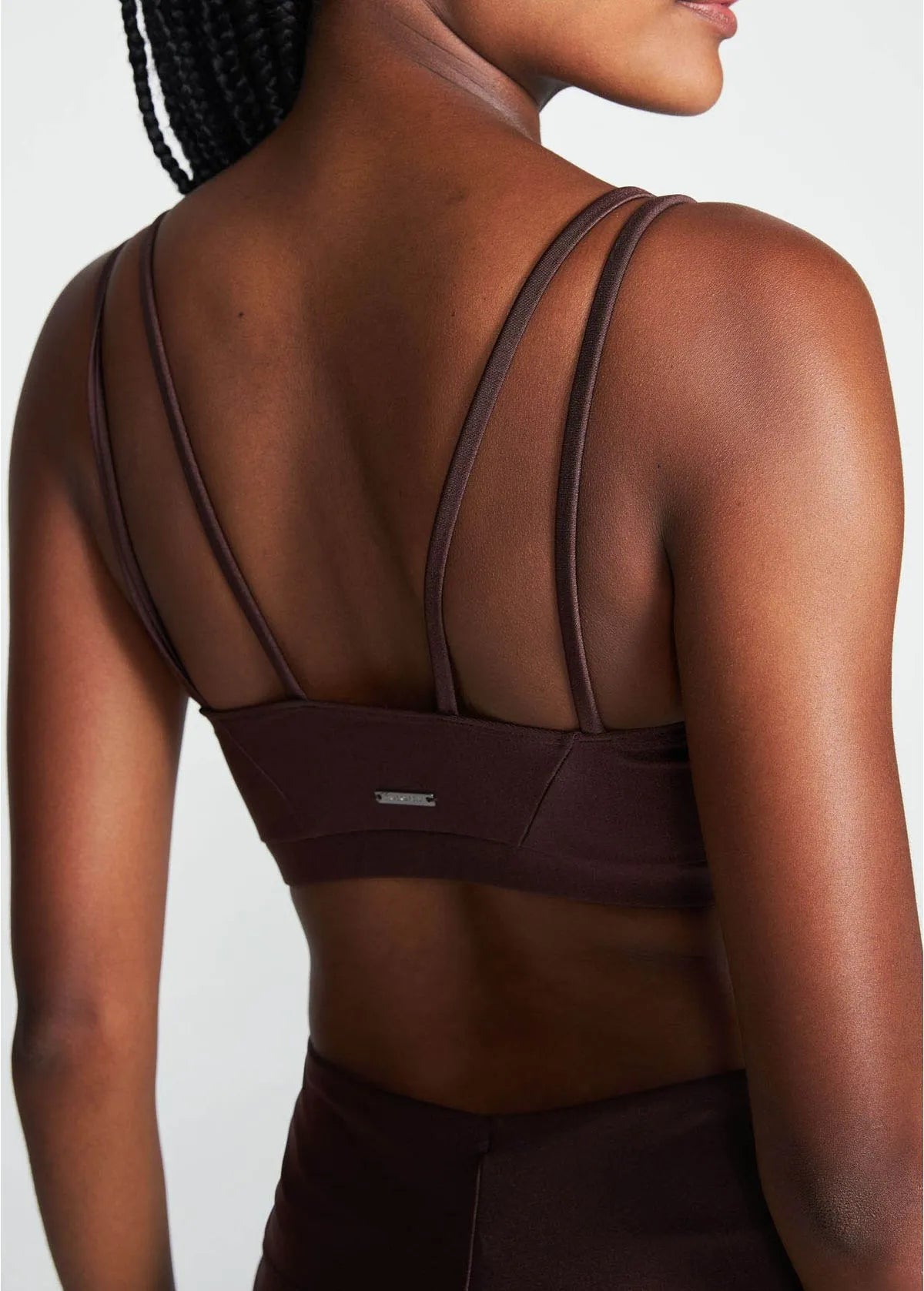 Top Feminino Tiras Brilho