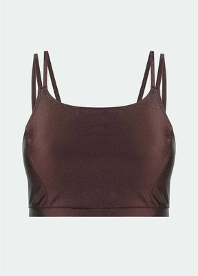 Top Feminino Tiras Brilho