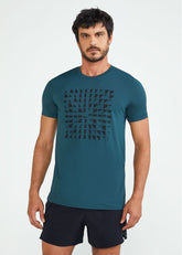 Camiseta  Masculina  Manga Curta Thermodry Cubos