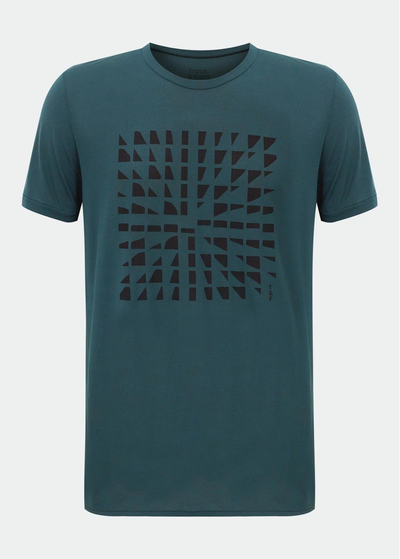 Camiseta  Masculina  Manga Curta Thermodry Cubos